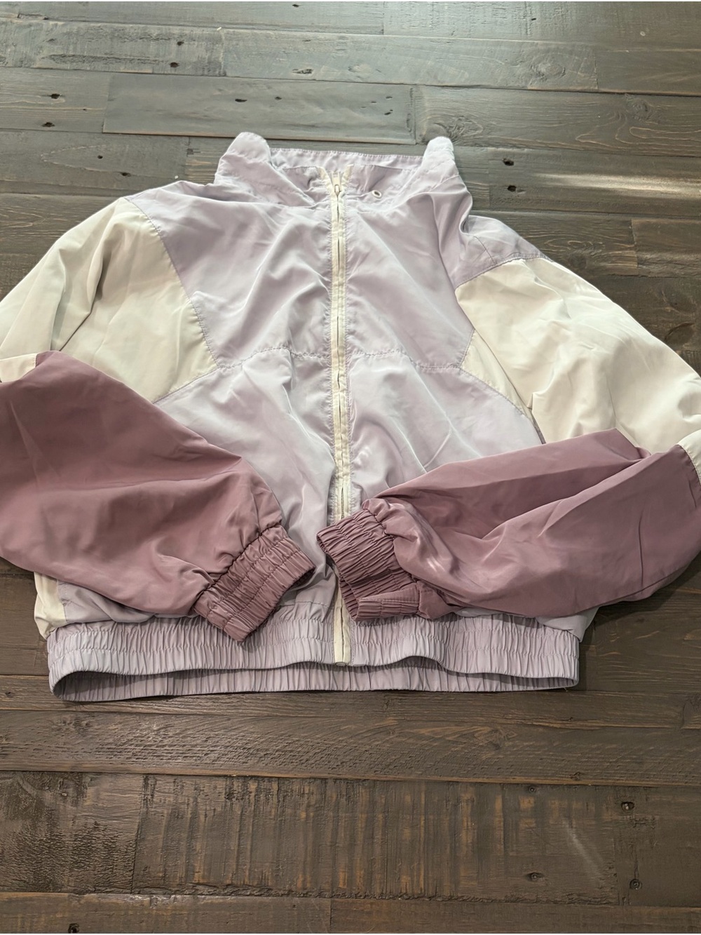 Forever 21 Women’s Medium Lavender Colorblock Windbreaker Jacket